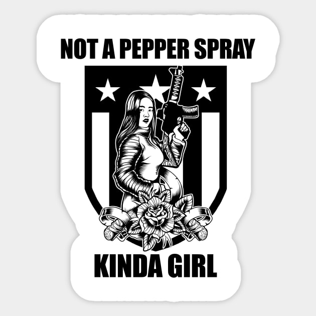 Not a pepper spray kinda girl Sticker by RusticVintager